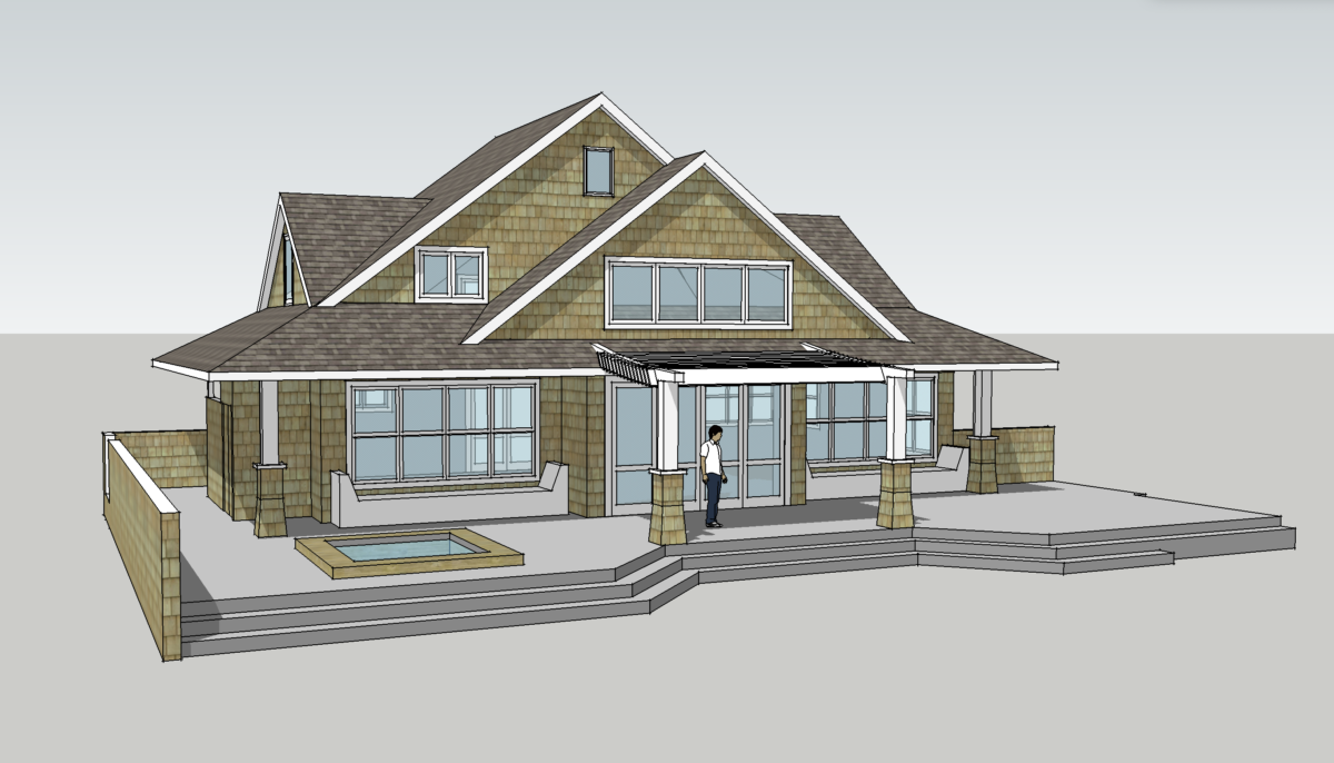 Buzzards Bay pool house sketchup